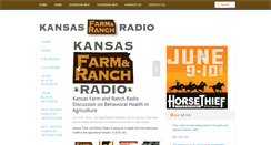 Desktop Screenshot of kansasfarmandranchradio.com